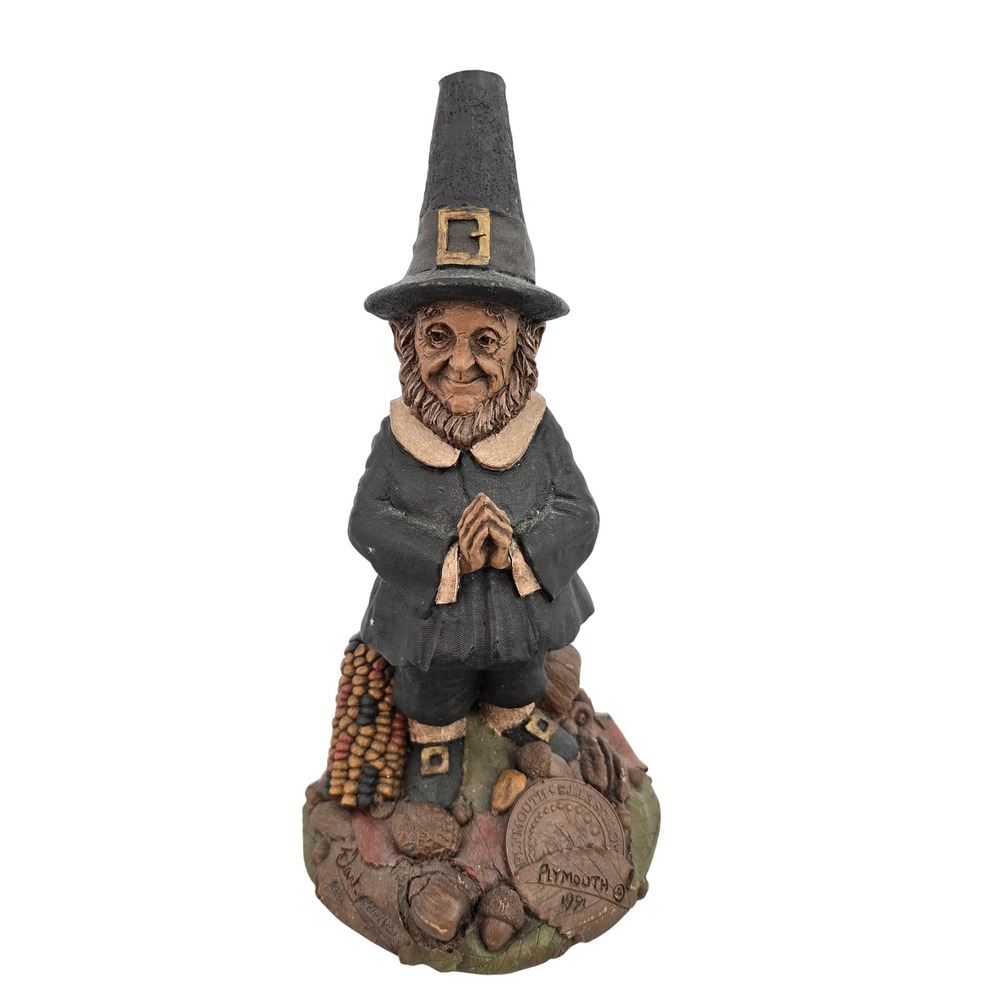 Tom Clark Gnomes Plymouth 1991 Pilgrim Figurine Cairn Studio Thanksgiving Decor